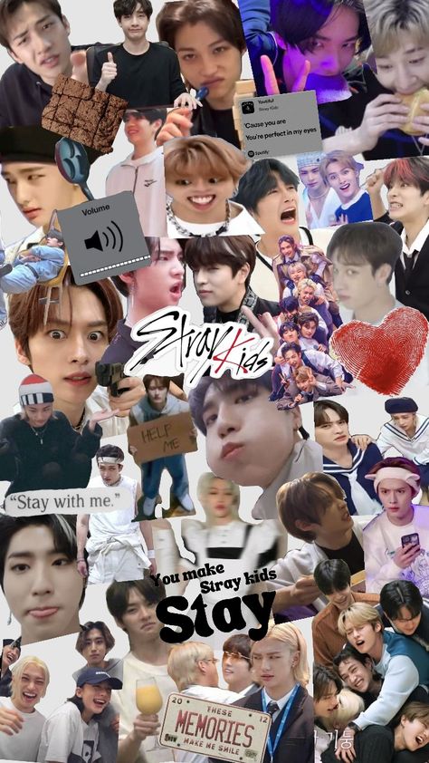 Stray Kids Asthetic Wallpers, Stray Kids Ot8 Selca, Stray Kids Collage Wallpaper, Tara Core, Skz Background, Hyunjin Collage, Kids Collage, Straykids Wallpaper, Funny Lockscreen