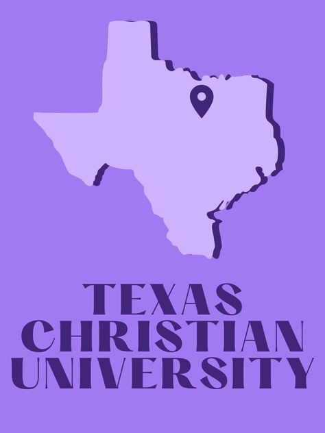 Texas Christian University Aesthetic, Tcu Dorm Room Ideas, Tcu College Aesthetic, Tcu University, Tcu Dorm, University Poster, Dorm Prints, College Things, Artsy Background