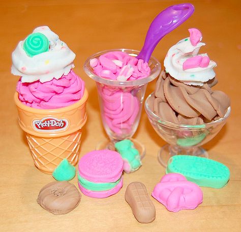 I LOVE play doh!!!!!!!!!!!!!!!!!!!!! Peppa Pig Ice Cream, Inedible Things, Play Doh Ice Cream, Ice Cream Rainbow, Growing Up In The 2000s, Childhood Core, Childhood Aesthetic, Nostalgia 2000s, Rainbow Ice Cream