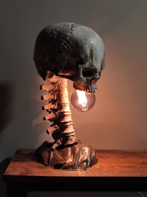 Ghost Zone, Skeleton Lamp, Skull Furniture, Skull Lamp, Skull Model, Skull Light, Lamp 3d, 3d Printer Designs, 3d Skull