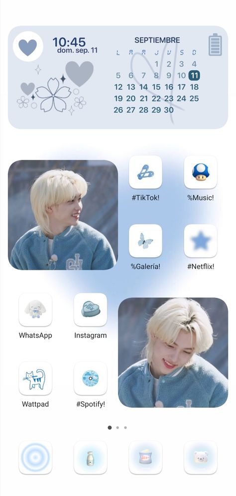 Felix Blue Aesthetic Wallpaper, Felix Blue Contacts Scary, Felix Themed Phone, Felix Cinnamoroll, Blue Skz Wallpapers, Stray Kids Blue Aesthetic, Felix Blue Wallpaper, Felix Blue Aesthetic, Blue Room Decor