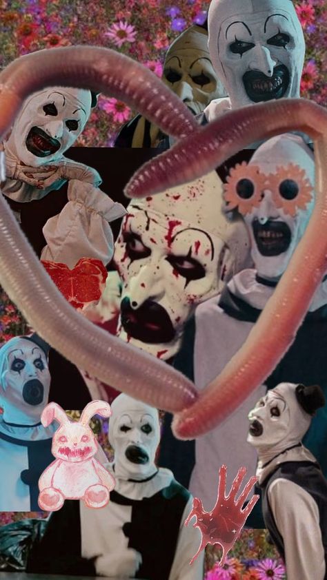 Halloween Killers Wallpaper, Art The Clown Terrifier Wallpaper, Horror Movie Wallpaper Aesthetic, Terrifier Aesthetic, Art The Clown Wallpaper, Terrifier Wallpaper, Smile Horror, Phone Wallpaper Themes, Killer Wallpaper