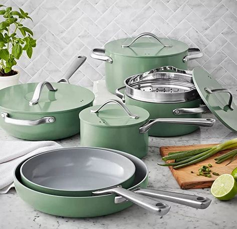 Ceramic Cookware Set, Induction Oven, Nonstick Cookware Sets, Kitchen Tool Set, Ceramic Cookware, Pots And Pans Sets, Sauteed Veggies, Members Mark, Stainless Steel Cookware