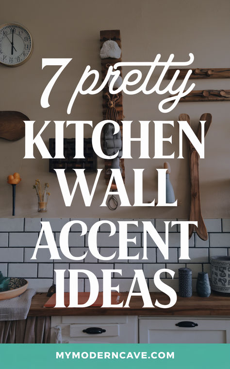 Give your kitchen a stunning makeover with these 7 kitchen wall accent ideas that bring personality and charm to any space! Explore options like bold backsplash tiles, statement wall art, or rustic open shelving to add visual interest and style. Whether your kitchen is modern, farmhouse, or eclectic, these ideas help you create a feature wall that stands out. Upgrade your walls with creative accents that turn your kitchen into the heart of your home! Kitchen Wall Trim Ideas, Kitchen Wall Decor Ideas Above Stove, Textured Kitchen Walls, Statement Wall In Kitchen, Ideas For Blank Wall In Kitchen, Kitchen Statement Wall Ideas, What To Hang On Kitchen Walls, Wall Behind Stove Ideas Kitchens, Large Blank Wall Kitchen