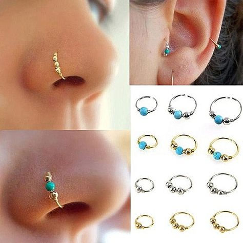 Windows Ideas Exterior, Earring Piercing, Nose Earrings, Fake Nose Rings, Fake Nose, Ring Man, Women Jewellery, Body Jewelry Piercing, Nose Ring Stud