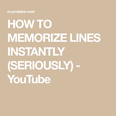 How To Memorize Speeches Fast, How To Memorize A Script, How To Remember Lines For A Play, How To Memorize Lines Fast, How To Memorize Quickly, Best Way To Memorize Something, How To Memorize Lines For A Play, Memorising Techniques, How To Memorize