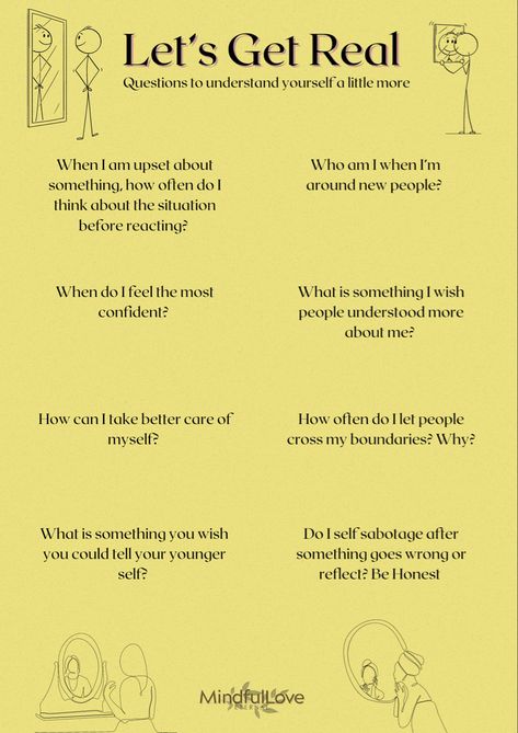 Questions To Ask Yourself To Get To Know Yourself, Questions For Finding Yourself, Question To Yourself, Questions To Understand Yourself, Questions To Get To Know Yourself Better, Questions To Heal Yourself, How To Be Honest With Yourself, Get To Know Yourself Journal Prompts, How To Understand Yourself