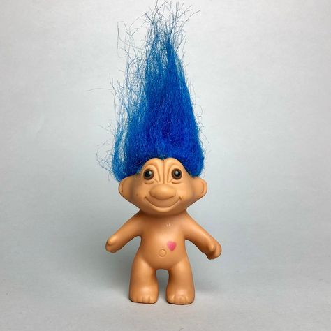 Excited to share this item from my #etsy shop: Vintage 90s German Troll Gnome Rubber Toy, Blue Hair Fairytale Cartoon Character Kind Monster Doll, Collectible Memorabilia Gift for Friend Cartoon Characters With Blue Hair, Blue Hair Cartoon Characters, Blue Hair Character Cartoon, Blue Haired Characters, Blue Hair Cartoon, Fairytale Cartoon, Blue Gnome, Monster Dolls, Kids Calendar