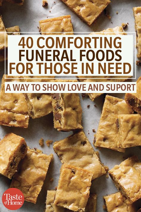 Easy Recipes For Funerals, Casserole Recipes For Funerals, Foods For Funerals Families, Grievance Food, Meals For Shut Ins Easy Recipes, Recipes For 100 Servings, Mormon Recipes Main Dishes, Cakes For Funerals, Sympathy Desserts