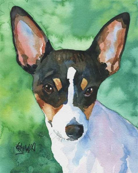 toy fox terrier Rat Terrier Art, Wine And Paint Night, Puppy Crafts, Jack Terrier, Rat Terrier Dogs, Toy Fox Terriers, Rat Terrier, Fox Terriers, Rat Terriers