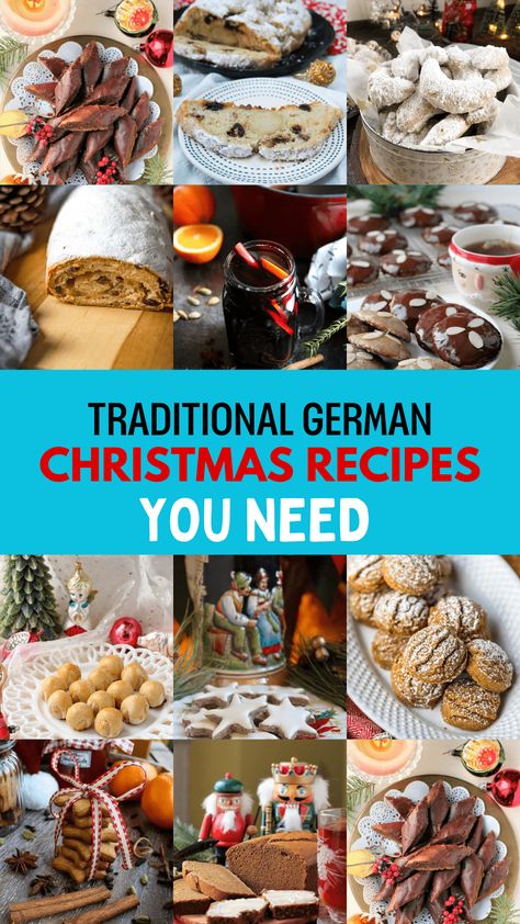 Embrace the festive spirit with these top 12 authentic German Christmas recipes! From authentic German Christmas bread recipes to delightful German Christmas cookie recipes, you'll find the perfect treat to bring German Christmas traditions into your home. Save this pin to keep all these delicious German Christmas traditions recipes handy for the holidays! German Christmas Recipes, German Christmas Desserts, German Christmas Bread, European Baking, German Cakes Recipes, Christmas Bread Recipes, Traditional German Christmas, Best German Food, Easy German Recipes