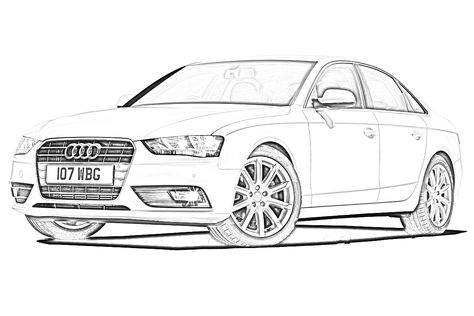 Audi car drawing Audi Drawing Sketch, Audi A4 Drawing, Audi Car Drawing, Audi Drawing, Audi Sketch, Audi Art, Audi A4 Black, Audi Convertible, Car Drawing Pencil