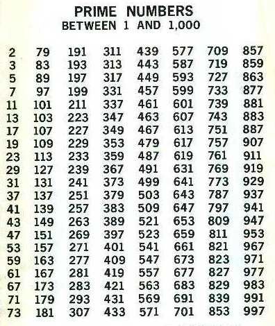 Prime Numbers between 1 and 1,000. Prime Numbers, Learning Mathematics, Math Tutorials, Maths Algebra, Math Vocabulary, Math Notes, Gcse Math, Maths Solutions, Basic Math Skills