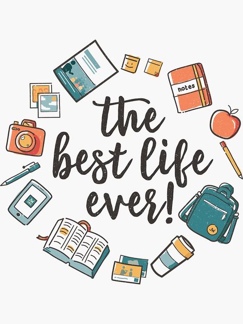 "The Best Life Ever! (Design no. 3)" Stickers by JenielsonDesign | Redbubble Best Life Ever Jw Art, Pioneer Quotes, Jw Projects, Pioneering Jw, Best Life Ever Jw, Pioneer School Gifts Jw, Jw Service, Paper Bee, Easy Homemade Christmas Gifts