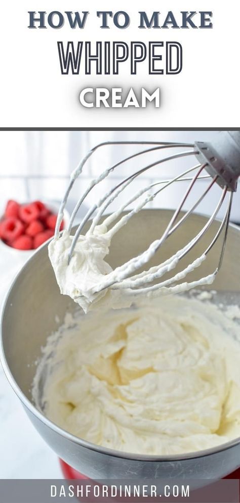 Homage Whipped Cream, Homemade Whipping Cream, Easy Homemade Whipped Cream, No Heavy Cream, Perfect Whipped Cream, Homemade Whipped Cream Recipe, Making Whipped Cream, Chantilly Cream, Low Carb Sweeteners