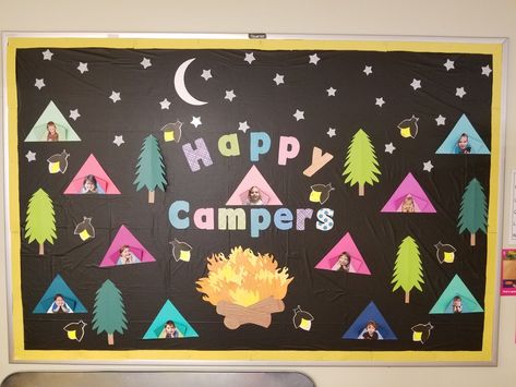 Camping Bulletin Board Camping Bulletin Board Ideas Preschool, Camping Bulletin Board Ideas, Camping Bulletin Board, Camping 2023, Camping Bulletin Boards, Staff Bulletin Boards, Camping Preschool, Camping Theme Preschool, Camp Read