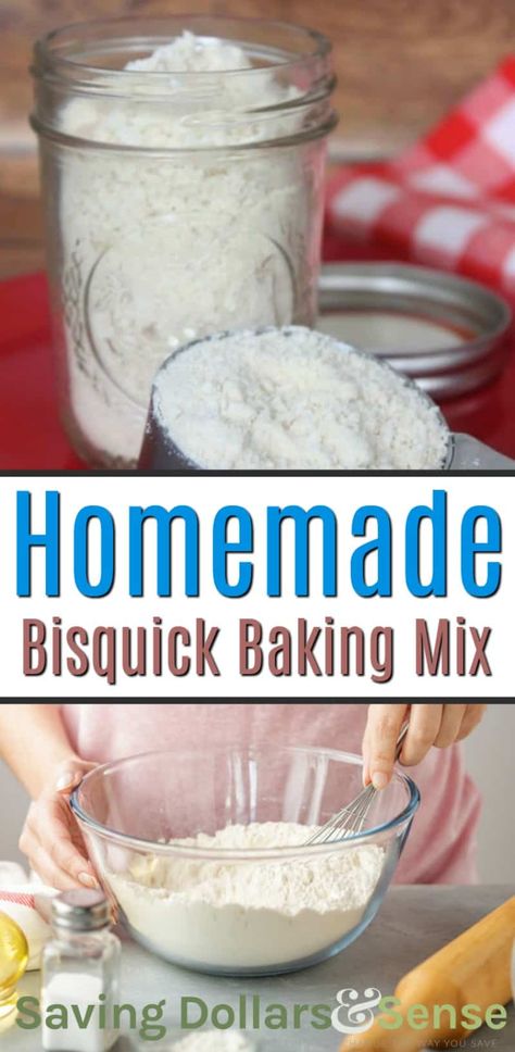 Copycat Bisquick, Bisquick Substitute, Homemade Bisquick Recipe, Bisquick Pancake Recipe, How To Make Bisquick, Bisquick Mix Recipe, Bisquick Dumplings, Bisquick Recipe, Bisquick Biscuits