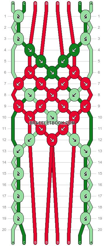 Normal pattern #146841 variation #282473 | BraceletBook Pattern Bracelet, Strawberry Pattern, Summer Food, Daisy Chain, Soda Pop, Friendship Bracelet Patterns, Bracelet Patterns, Friendship Bracelet, Cute Designs