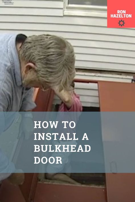 Man installing bulkhead door Outdoor Cellar, Bulkhead Doors, Basement Door, Vermont Winter, Basement Doors, Door Replacement, Cellar Door, Door Kits, Replace Door