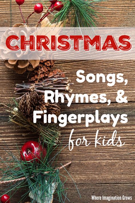 Songs For Kindergarten Circle Time, Circle Time Christmas Songs, Christmas Songs And Fingerplays For Preschool, Christmas Song For Preschoolers, Christmas Music And Movement For Toddlers, Christmas Music Activities Preschool, Christmas Circle Time Songs, Toddler Christmas Circle Time, Nativity Songs For Preschool