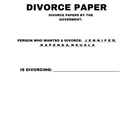 Fake Divorce Papers Printable, Fake Divorce Papers, Divorce Agreement, Divorce Papers, Funny, Quick Saves