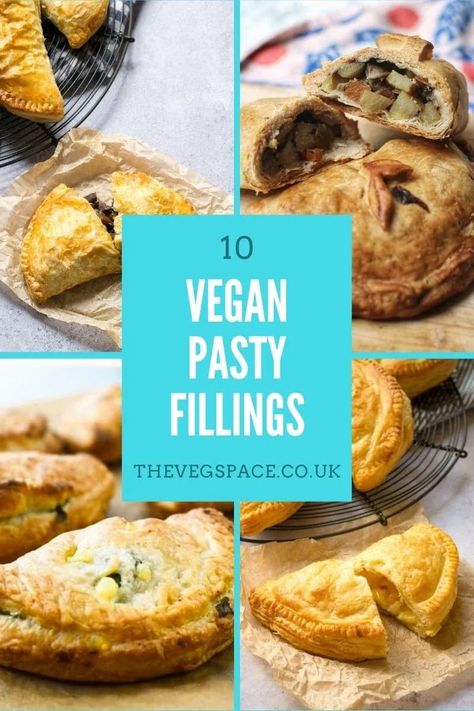 Vegan Afternoon Tea Sandwich Recipes, Pasties Recipes Vegetarian, Vegan Pastries Savoury, Vegan Cornish Pasties, Cornish Pasties Vegetarian, Vegetarian Pasties Recipes, Vegetarian Pasty Filling, Pasty Recipe Vegetarian, Vegan Pie Filling Savoury