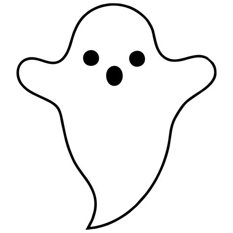 Ghost Printables Free Templates, Halloween Ghost Silhouettes, Ghost Clipart Halloween, Ghost Patterns Printable, Halloween Ghost Printables, Halloween Shapes Template, Free Ghost Template, Ghost Templates Free Printable, Ghost Face Template Free Printable