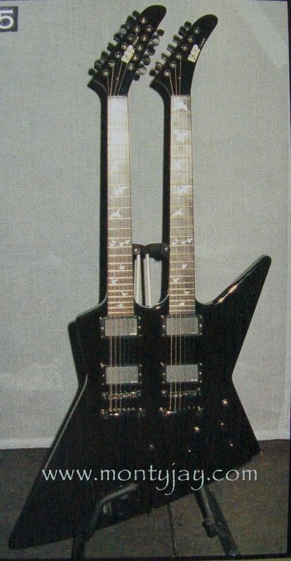 Esp Mx250, Double Guitar, James Hetfield Guitar, Double Neck Guitar, Esp Guitars, Electric Guitar Design, Guitar Obsession, Custom Electric Guitars, Cool Electric Guitars