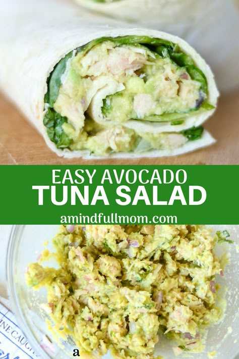 Avocado Tuna Salad No Mayo, Tuna Fish With Avocado, Tuna Salad With Olives, Tuna Avocado Wrap, Tuna Avacodo Salad Recipe, Avocado Tuna Recipes, Tuna Salad Without Mayonnaise, Tuna And Avocado Salad, Avacodo Tuna Salad