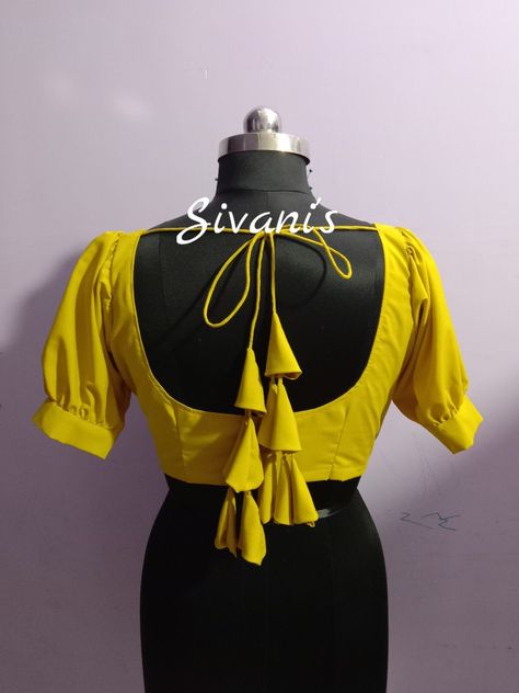 Trending blouse designs Modern Blouse Designs, Balloon Sleeves Blouse, Tassels Blouse, Modern Blouse, Tassel Blouse, Poses Couple, Saree Blouse Designs Latest, Blouse Designs Latest, Saree Blouse Designs