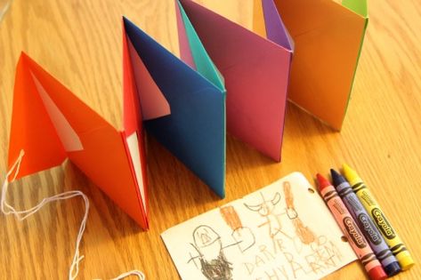 Bookmaking for Kids: Accordion Envelope Books > Life Your Way Envelope Book, Homemade Books, Making Books, Favorite Activity, Accordion Book, How To Make An Envelope, Bookmaking, Reading And Writing, Up Book