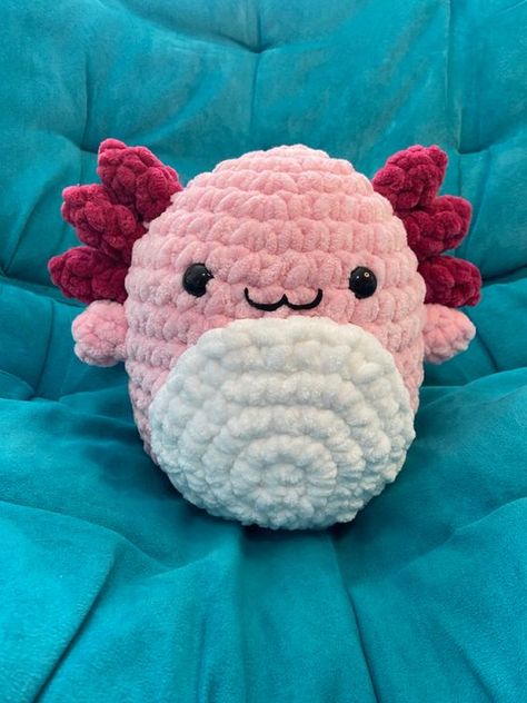 Axolotl Squishmallow Crochet Pattern PDF Crochet toys ideas #crochettoysideas #crochet #crochettoy #crochetpattern #crochetpatterns 2.412 Squish Mallow Crochet Pattern, Small Crochet Squishmallow, Easy Crochet Axolotl, Quick Easy Amigurumi, Axolotl Crochet Pattern Free Amigurumi, Squishmallows Crochet Pattern Free, Squishmallow Crochet Pattern Free, Crochet Squishmallow Pattern Free, Squishmallow Crochet Pattern