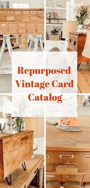 Card Catalog Repurposed, Repurposed Card Catalog, Vintage Decor Ideas, Repurposed Decor, Living Room Pieces, Vintage Collections, Card Catalog, Furniture Update, Decorating Home