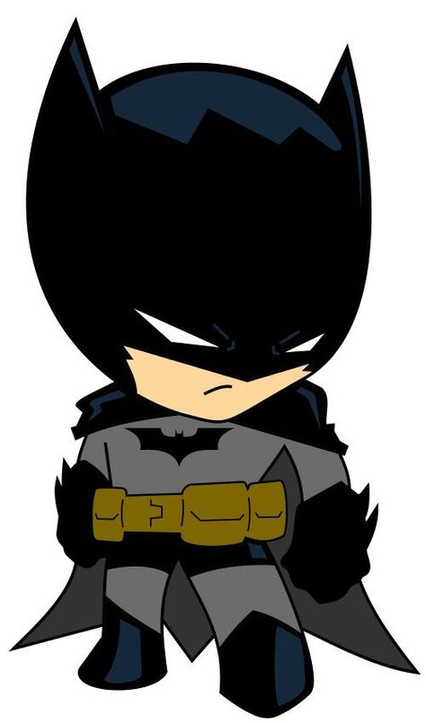 Soooo adorable...I love these lil chibis Marvel Fabric, Batman Cartoon, Superhero Baby Shower, Baby Batman, Baby Superhero, Batman Fan Art, Cat Women, Joker Batman, Batman Party