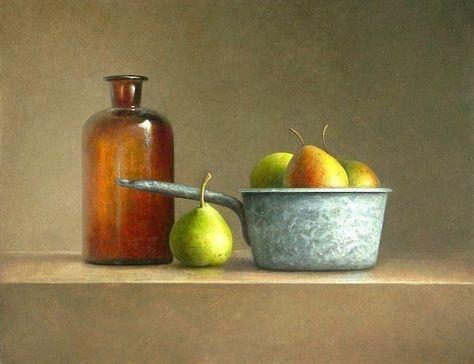 Jos Van Riswick | OIL | Still Life With Blue Pot Still Life References, Still Life Reference, Still Life Pictures, Life Drawing Reference, Still Life Images, Still Life Fruit, Architecture Art Design, Still Life Photos, Still Life Drawing