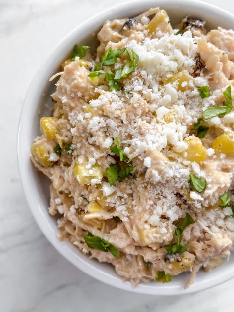 Street Corn Chicken Salad — Kale Kouture Kale Kouture, Lime Juice Recipes, Street Corn Chicken, Salad Kale, Boiled Chicken Breast, Corn Chicken, Boiled Chicken, Street Corn, Favorite Chicken