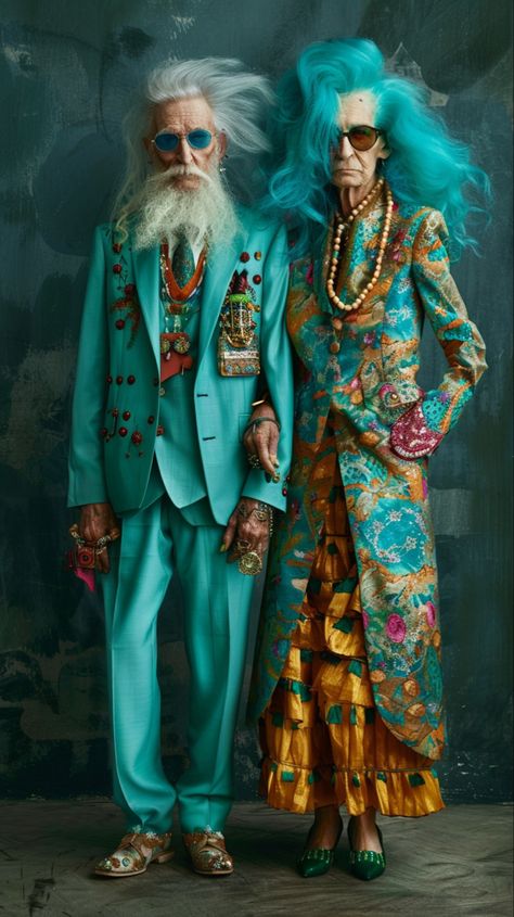 Eccentric Aesthetic Fashion, Cool Old Ladies, Advanced Style Boho, Eccentric Fashion, Unconventional Fashion, Eccentric Style, Advanced Style, Ageless Style, Weird Fashion