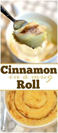 Easy 1 minute cinnamon roll in a mug instructions! I can't believe how simple this is and I didn't make this sooner! via @thetypicalmom Cinnamon Roll In A Mug, Microwave Cakes, Microwave Desserts, Mug Dessert, Microwave Mug Recipes, Cup Dessert, Microwave Dessert, Mug Recipes, Desserts Easy