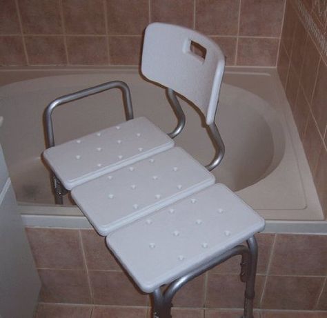 Amazon.com: MedMobile® BATHTUB TRANSFER BENCH / BATH CHAIR WITH BACK, WIDE SEAT, ADJUSTABLE SEAT HEIGHT, SURE-GRIPED LEGS, LIGHTWEIGHT, DURABLE, RUST-RESISTANT SHOWER BENCH: Health & Personal Care Diy Shower Chair, Addi Projects, Shower Chairs For Elderly, Shower Chairs, Bathtub Seat, Accessible Bathroom Design, Bath Chair, Transfer Bench, Bilik Air