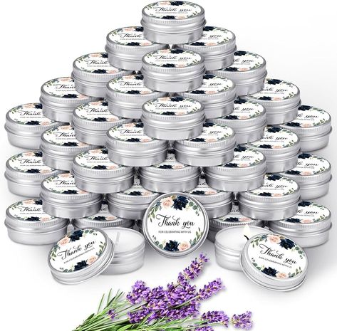 Amazon.com: MTLEE 50 Pcs Wedding Candles Gift Wedding Favors for Guests 1 Oz Lavender Scented Soy Wax Candle Aromatherapy Candle Favors for Bridal Shower Rustic Wedding Party Guests(Cute Color,Thank You) : Home & Kitchen Rustic Wedding Party, Candle Wedding Gift, Lavender Aromatherapy, Flower And Leaves, Candle Gifts, Candle Wedding Favors, Wedding Candle, Candle Favors, Lavender Candle