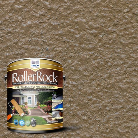 rollerrock-rrpl-earth-378 Concrete Floor Coatings, Textured Concrete, Garage Floors, Waterproof Paint, Concrete Coatings, Painted Patio, Brick Masonry, Concrete Bricks, Porch Flooring