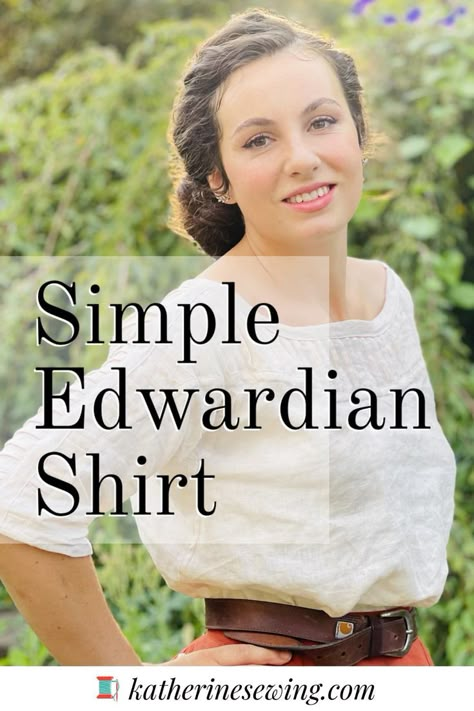 Edwardian Shirt, Edwardian Blouse, Sewing Blouses, Sewing Tops, Diy Vetement, Diy Sewing Clothes, Diy Blouse, Edwardian Fashion, Blouse Diy