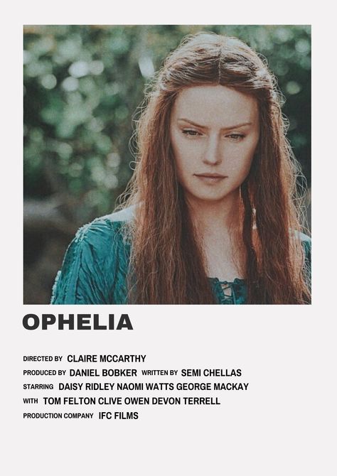 1899 Netflix Poster, Ophelia Movie Aesthetic, Midsommar Polaroid Poster, Narnia Polaroid Poster, Ophelia Movie Poster, George Mackay, Clive Owen, Pride And Prejudice 2005, Old Movie Posters