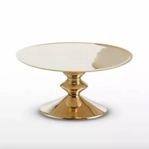 Cake Stand For Small Wedding Cake, Wedding Cake Plates Stand, Gold Cake Stand Wedding, Gold Wedding Cake Stand, Cake Stand Gold, Modern Cake Stand, Wedding Cake Stand Gold, Unique Cake Stands, Elegant Cake Stands