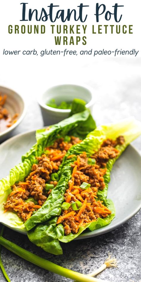 Ground Turkey Lettuce Wraps, Ground Turkey Meal Prep, Gluten Free Meal Prep, Turkey Lettuce Wraps, Lower Carb Meals, Slow Cooker Freezer Meals, Low Carb Meal Prep, Lettuce Wrap Recipes, Calorie Meal Plan