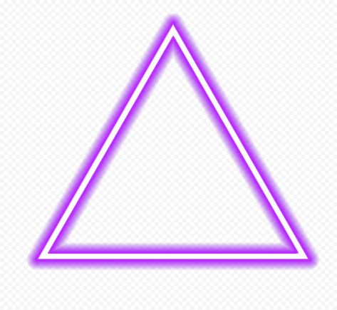 Glowing Triangle, Dark Neon Purple, Neon Triangle, Triangle Vector, Neon Png, Neon Geometric Background, Original Image, Neon, Purple