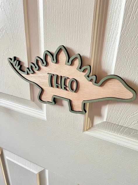 Dinosaur Door Sign Personalised Name Letter Dinosaur Nursery Name Sign Boys Bedroom Custom Dinosaur Decoration Gift for Dinosaur Lover Gift - Etsy Dinosaur Bedroom, Dinosaur Room, Nursery Name Sign, Dinosaur Nursery, Wooden Tags, Nursery Name, Boys Bedroom, Toddler Room, Boy's Bedroom