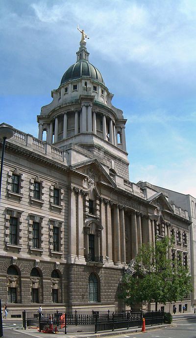 Old Bailey.  The Central Criminal Court of England and Wales, commonly known as the Old Bailey from the street on which it stands, is a court in London and one of a number of buildings housing the Crown Court. London Buildings, Neoclassical Architecture, Architecture Fashion, Neoclassical, Wales England, London City, Ferry Building San Francisco, Great Britain, Places Ive Been