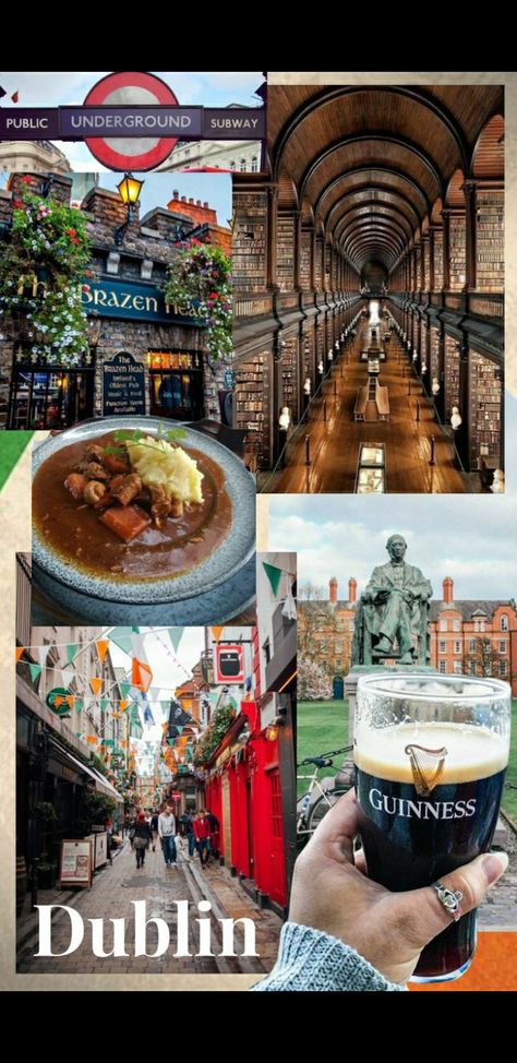 Ireland Travel Aesthetic, Ireland Moodboard, Dublin Ireland Aesthetic, Moodboard Travel, Dublin Christmas, Dublin Aesthetic, Dublin Ireland Photography, Ireland Pubs, Ireland Aesthetic