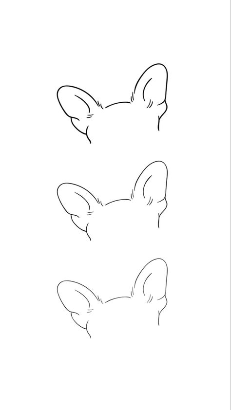 French Bulldog Ears Outline Tattoo, French Bulldog Ear Tattoo, Frenchie Ears Outline Tattoo, Frenchie Silhouette Tattoo, Frenchie Outline Tattoo, Frenchie Ears Tattoo, Dog Silloettes Tattoo, French Bulldog Ears Tattoo, Dog Ear Outline Drawing